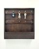 skrzynki, kufry i pudła Duża, otwarta skrzynka na klucze, wenge, wieszak na klucze 10 haczyków 3