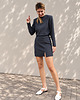 spódnice mini Herringbone Tweed / bawełniana spódnica w jodełkę 4