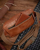 saszetka nerka Średnia Brązowa Torebka Nerka Crossbody damska skórzana vintage B-FB2G 4