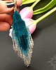 kolczyki szklane Inyanja, morskie "indiańskie" kolczyki, beading 5