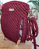 torby na ramię Mała torebka ze sznurka Brief Bag - bordowa 2