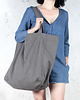 torby XXL Big Lazy bag torba grafitowa na zamek / vegan 2