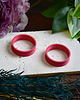 biżuteria różna Tunele do uszu 10-100mm / pastelowy czerwony / plugi, tunele siodłowe 3