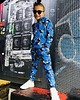 bluzy dla chłopców Bluza Zamek Chłopiec DR.CROW Motyle Blue 1