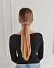 gumki do włosów Gumka jedwabna, scrunchie, pink lemoniade MINI 1