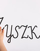 gry edukacyjne dla dzieci Ruchomy alfabet wielkie litery (czarne) 1