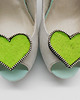 klipsy do butów Klipsy do butów Coquet - I love U / Green 2