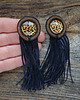 kolczyki soutache Kolczyki sutasz z motywem panterki 2