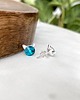 kolczyki srebrne KOTY! kolczyki srebrne - kryształy Swarovski - Blue Zircon (mniejsze) 1