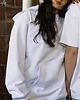 bluzy męskie Bluza z kapturem OVERSIZE Flow White (z nadrukiem) 4
