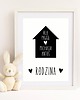 plakaty Plakat z napisami dom rodzina prezent imiona 3