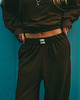 spodnie materiałowe damskie Spodnie balonowe COMFY FIT Espresso 1