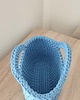 torebki do ręki Torba - koszyk do ręki szydełkowy ze sznurka 25cmx20cm 5