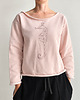 bluza bez kaptura damska Bluza damska oversize z nadrukiem konika morskiego rose gold 5