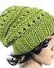 czapki damskie Czapka oliwkowa luźna długa hipster beanie 2