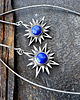 kolczyki srebrne Srebrne kolczyki Gwiazda Wenus z lapisem-lazuli 8 mm 2
