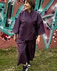 komplety damskie Komplet w kratę. Kimono + kuloty 4