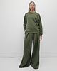 komplety damskie Sarai wygodny komplet bluza i szerokie spodnie z zakładkami Khaki 1