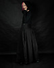 spódnice maxi Spódnica HAKAMA czarn granatowa 2