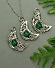 wisiory Wisiorek księżyc onyks zielony wire wrapping 1
