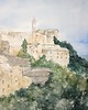obrazy WYPRZEDAŻ SZTUKI! Akwarela Włoski pejzaż oryginalny obraz 300g 32x46 cm 1