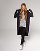 bluza z kapturem damska Płaszczobluza No.2 Granat - Rozmiar: 4