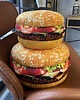 poduszki z grafiką Poduszka Duży Burger Wielki Hamburger 2