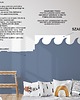 naklejki ścienne do pokoju dziecka Szablon samoprzylepny do malowania fali, ocean, morze, fala 156NW 2