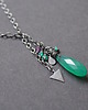 srebrne naszyjniki Naszyjnik Minerały w zieleni 6