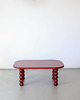 meble - stoły i stoliki - stoliki kawowe Stolik kawowy JOY kolor bordo 4