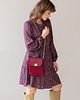 torby na ramię Mini Elegant Bag - bordo ze złotym łańcuszkiem 3