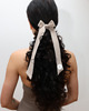 akcesoria do jogi Gumka do włosów BOWTIFUL scrunchie z kokardą - champagne 2