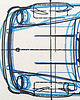 grafiki i ilustracje WYDRUK NA TEKTURZE 40X50 cm PORSCHE 911 3