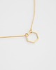 złote naszyjniki 16k Gold Plated Tiny Hexagon Necklace 2