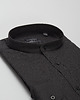 koszule męskie Koszula męska lniana ze stójką lentini 00394 czarny slim fit 1