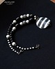 korale Czarno-biały oryginalny naszyjnik mix w stylu boho handmade prezent 6