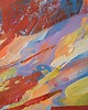 obrazy Obraz ręcznie malowany na płótnie 40x50 cm - abstrakcyjny pejzaż 5