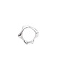 pierścionki srebrne Pierścionek WAVES thick / silver ring 8