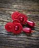 kolczyki soutache Bordowe kolczyki soutache 1