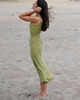 sukienki midi damskie Długa sukienka w stylu bieliźnianym (slip dress), PERFECT PEAR 5