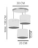 lampy wiszące Lampa Sufitowa Zwis Nowosc Abazur Złote Pasy 3