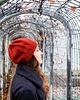 czapki damskie Ruda czapka beretowa z alpaki Parisian 5
