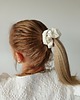gumki do włosów Satynowa gumka satynowa scrunchie owijka frotka biały MIDI 2