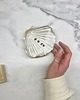 mydelniczki Ceramiczna Mydelniczka Handmade Muszelka Muszla Biała Matowa 5