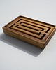 mydelniczki Mydelniczka drewniana teakowa 15x10 cm odpływowa do łazienki prysznica 6