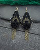 kolczyki soutache Kolczyki sutasz czarne wieczorowe błyszczące z cyrkoniami Joy 2