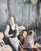 obrazy Obraz ręcznie malowany 80x60 cm  Kawiarnia Paryż 1