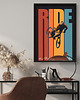 plakaty Ride on the wild side - plakat z rowerem 2