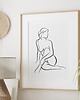 plakaty Plakat Szkic Kobieta Line art P419 1