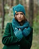rękawiczki damskie Rękawiczki bez palców MAXCOLOR mitenki "morska toń" 4